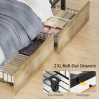 LED Bunk Bed with Desk Greige