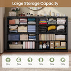 8 Drawers Dresser Black