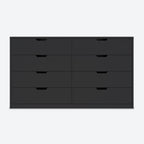 8 Drawers Dresser Black