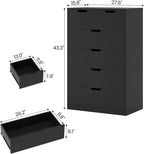 Closet Dresser Black
