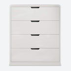4 Drawers Dresser White