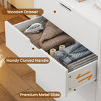 4 Drawers Dresser White