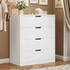 4 Drawers Dresser White