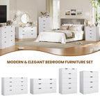 8 Drawers Dresser White