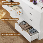 8 Drawers Dresser White