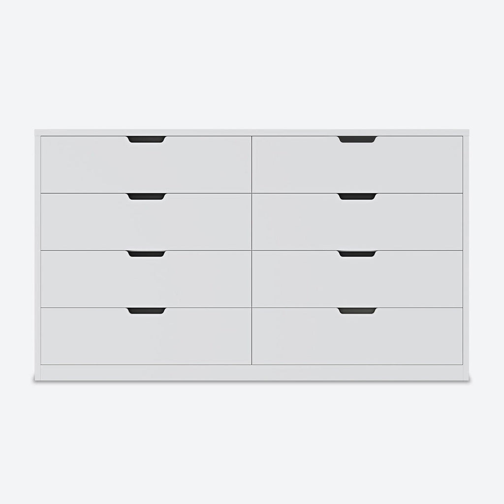 8 Drawers Dresser White