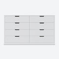 8 Drawers Dresser White