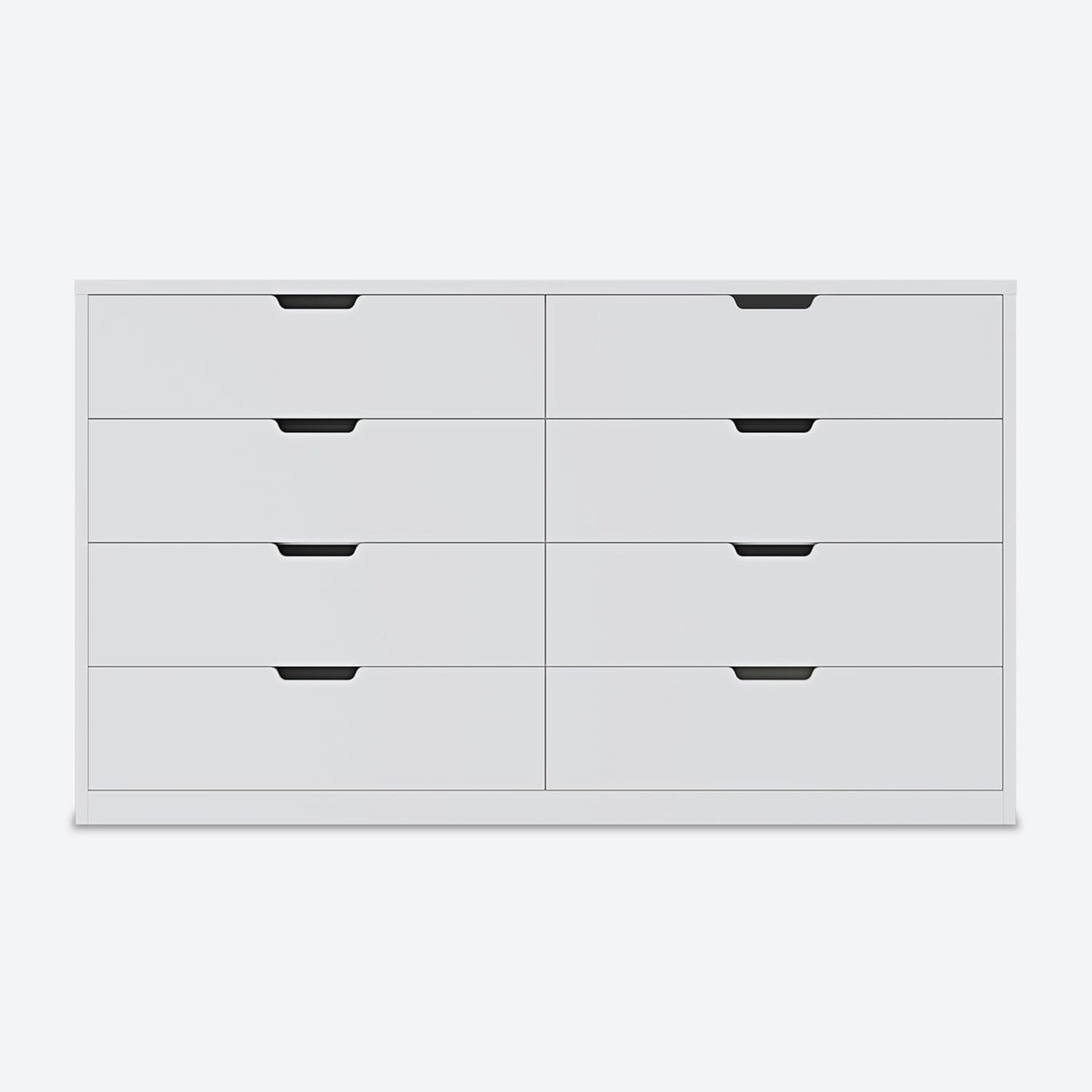 8 Drawers Dresser White