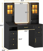 Makeup Vanity Table Black