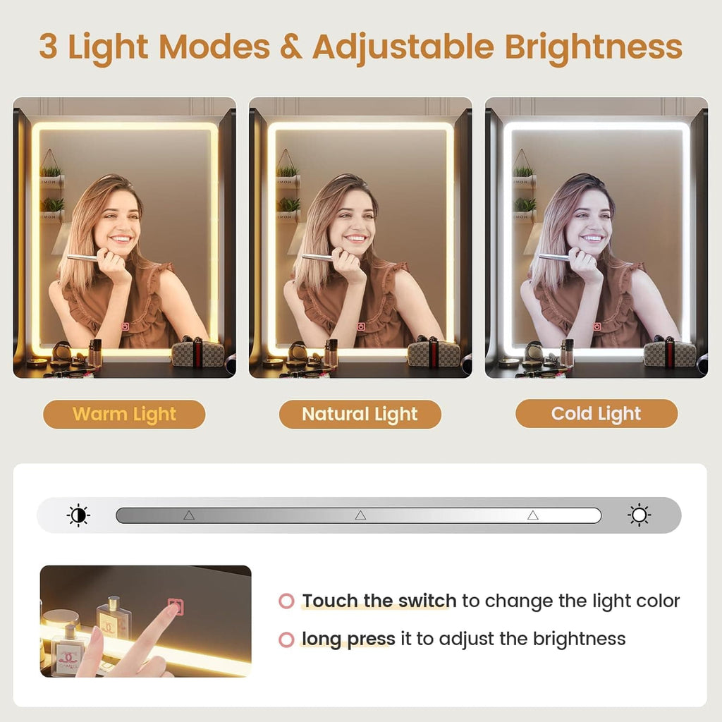 Makeup Vanity Table Black