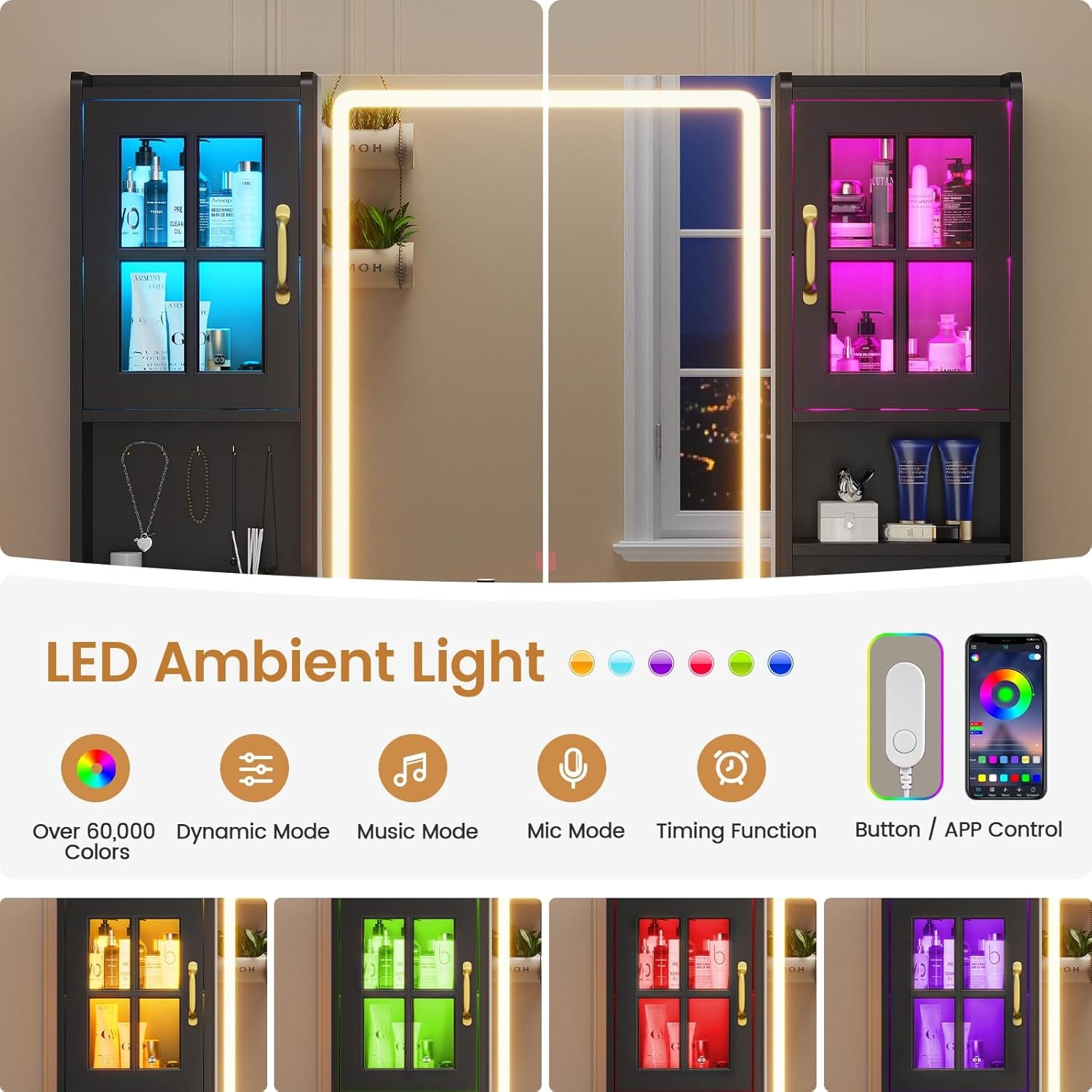 Makeup Vanity Table Black