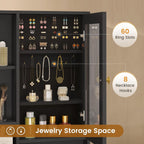 Makeup Vanity with Upholstered Stool Black & Gold