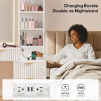 Fluted Makeup Vanity with Sync Music LED Lights and Glass Top White